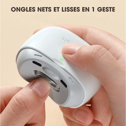 Coupe-Ongles Électrique Portable avec Lumière, Design Incurvé sans Fil