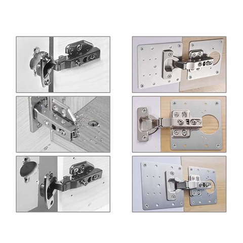 Plaque de Réparation de Charnière en Acier Inoxydable