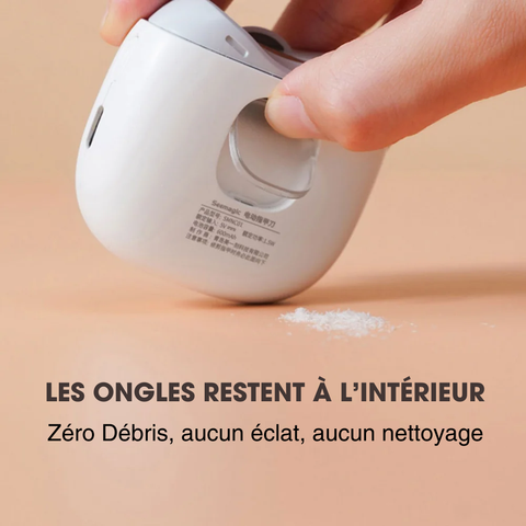Coupe-Ongles Électrique Portable avec Lumière, Design Incurvé sans Fil