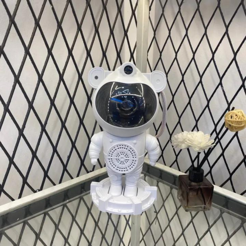 Projecteur de Lumière d'astronaute, Haut-Parleur de Musique Bluetooth, Projecteur d'étoile Galaxy