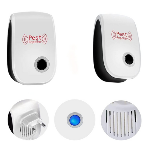 Pack 2 Appareils Ultrason Anti-Moustique, Répulsif à Ultrasons pour Souris