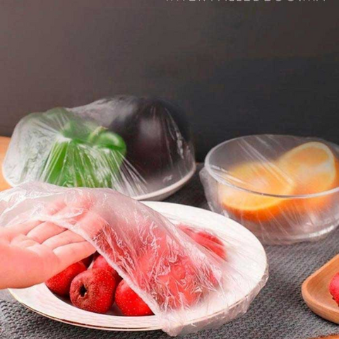 100 pièces couvercles alimentaires réutilisables  en plastique