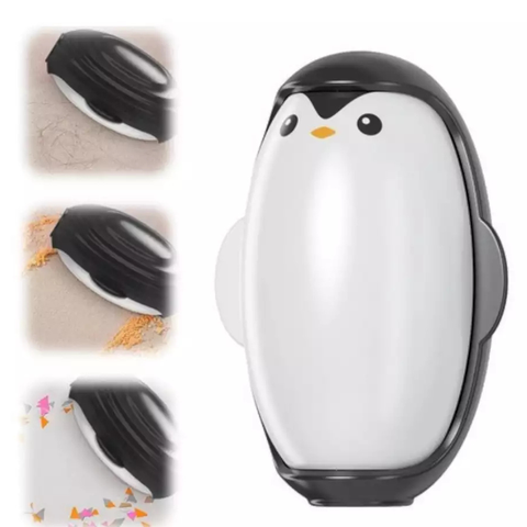 Brosse Anti-Peluches Pingouin – Lavable, Portable et Réutilisable