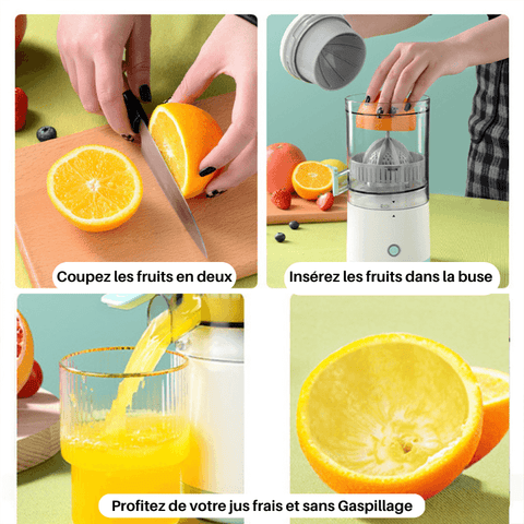 Presse de Fruits Electrique Sans fil, USB Rechargeable Pour Usage Domestique
