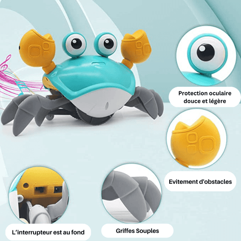 Jouet Musical Interactif, Crabe à Induction Pour Apprendre à Grimper