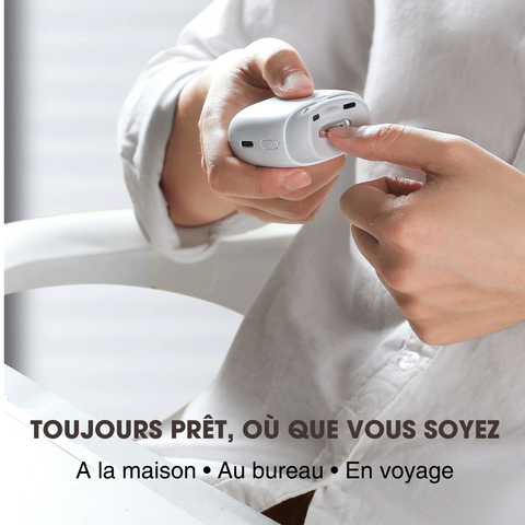 Coupe-Ongles Électrique Portable avec Lumière, Design Incurvé sans Fil