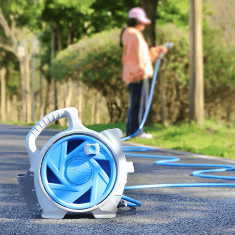 Chariot À Bobine De Tuyau D'arrosage Portable, Ensemble De Pistolet De Pulvérisation D'eau, Pour Jardin Et Voiture