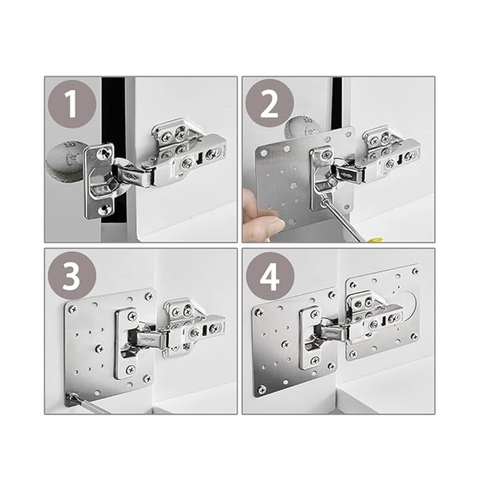 Plaque de Réparation de Charnière en Acier Inoxydable