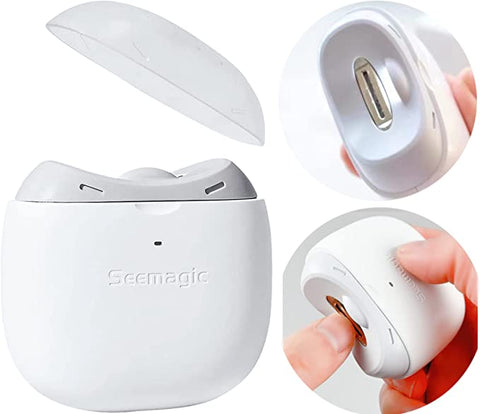 Coupe-Ongles Électrique Portable avec Lumière, Design Incurvé sans Fil