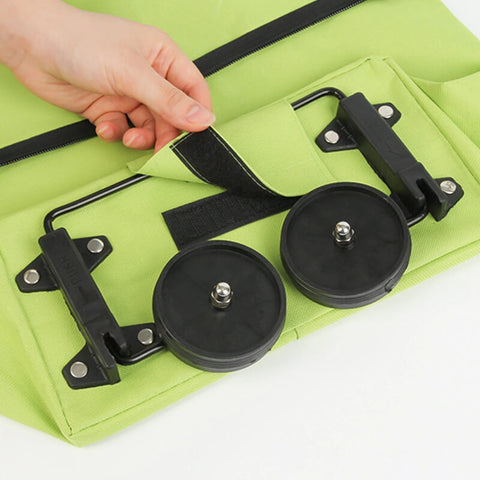 Chariot de courses pliable avec roues