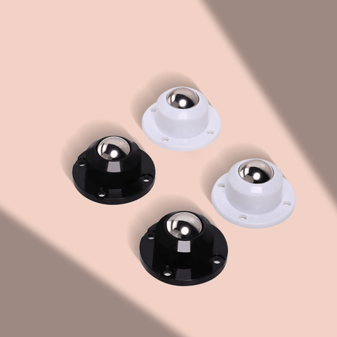 4 Pièces de Mini Roues Pivotantes Auto-Adhésives en Acier Inoxydable