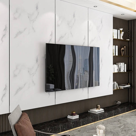 Adhésif Autocollant Effet Marbre Blanc