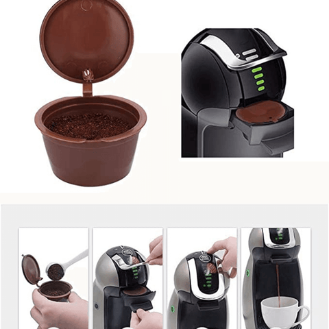 Pack Capsules de Café Rechargeables et Réutilisable pour Dolce Gusto.