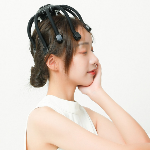 Masseur de Tête Électrique en Forme de Poulpe pour Soulagement