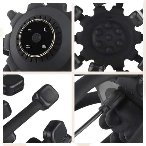 Masseur de Tête Électrique en Forme de Poulpe pour Soulagement