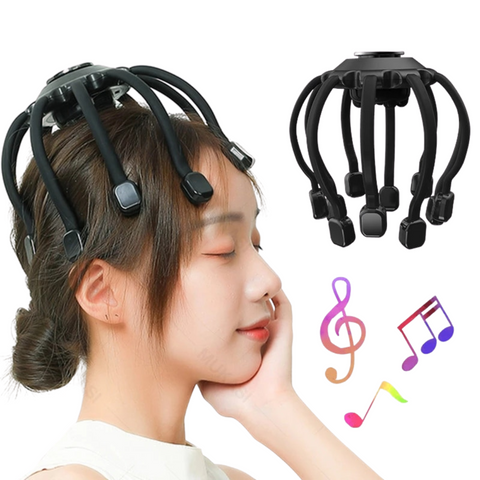 Masseur de Tête Électrique en Forme de Poulpe pour Soulagement