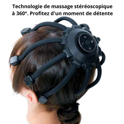 Masseur de Tête Électrique en Forme de Poulpe pour Soulagement