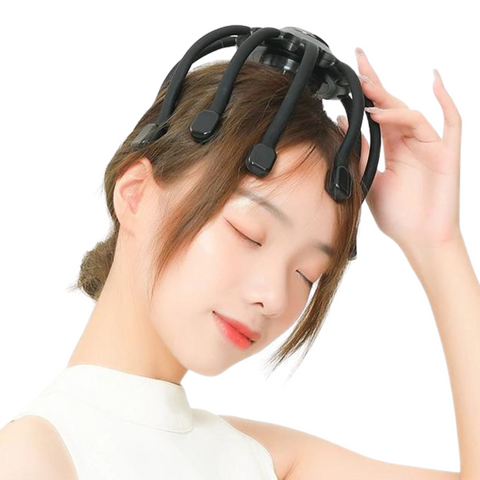 Masseur de Tête Électrique en Forme de Poulpe pour Soulagement