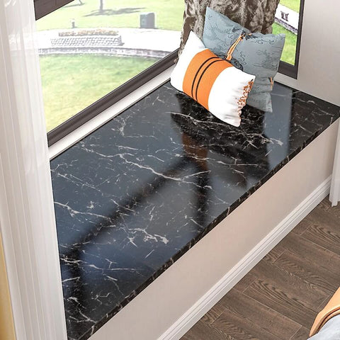 Adhésif Autocollant Effet Marbre Noir