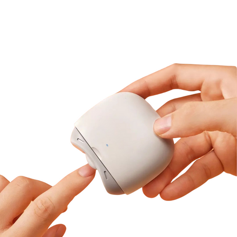 Coupe-Ongles Électrique Portable avec Lumière, Design Incurvé sans Fil
