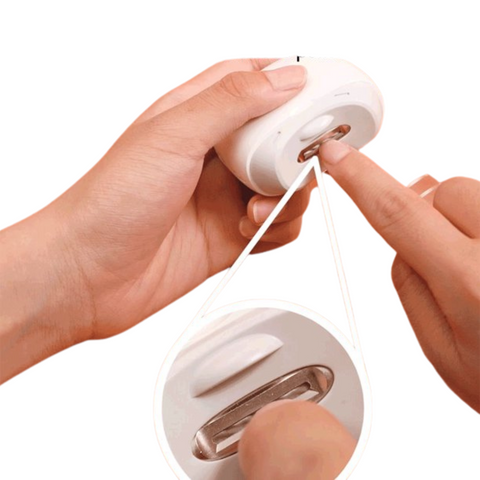 Coupe-Ongles Électrique Portable avec Lumière, Design Incurvé sans Fil