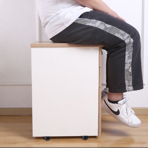 4 Pièces de Mini Roues Pivotantes Auto-Adhésives en Acier Inoxydable