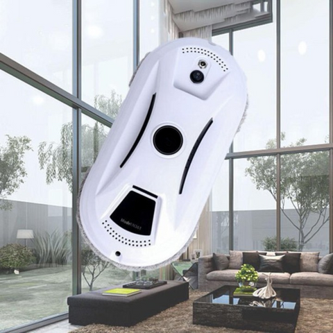 Robot de Nettoyage de Vitres Électrique télécommandé pour la Maison - Aspirateur Ultra-Fin pour le Verre.
