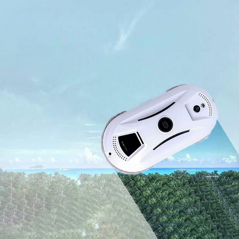 Robot de Nettoyage de Vitres Électrique télécommandé pour la Maison - Aspirateur Ultra-Fin pour le Verre.