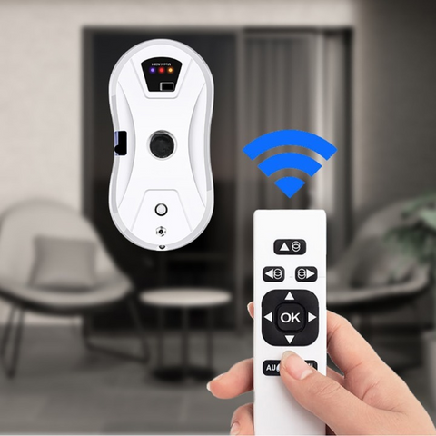 Robot de Nettoyage de Vitres Électrique télécommandé pour la Maison - Aspirateur Ultra-Fin pour le Verre.