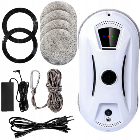 Robot de Nettoyage de Vitres Électrique télécommandé pour la Maison - Aspirateur Ultra-Fin pour le Verre.