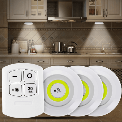 Pack de 3 lampes LED sans fil télécommandées